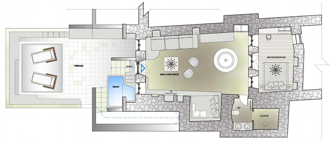 Nk Cave House Villa Fira  Esterno foto